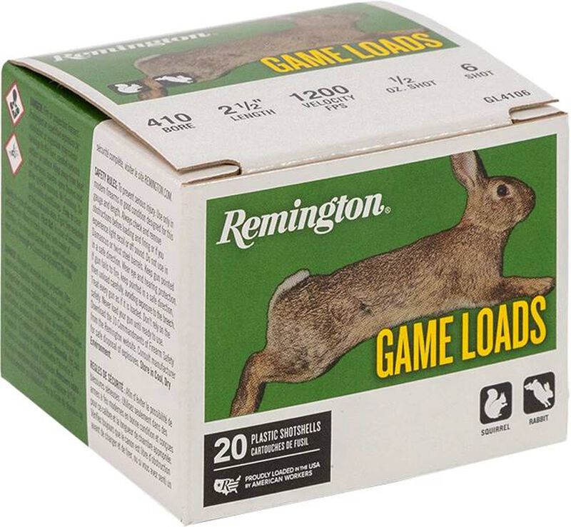 Game Load, 410 Bore, 6 Shot, 2-1/2 in, 1/2 oz, 1200 fps